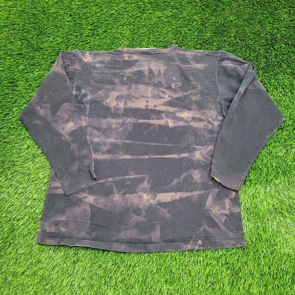 Vintage 90s Mickey Shirt Womens Xl 22x26 Bleached Black - Picture 2 of 13